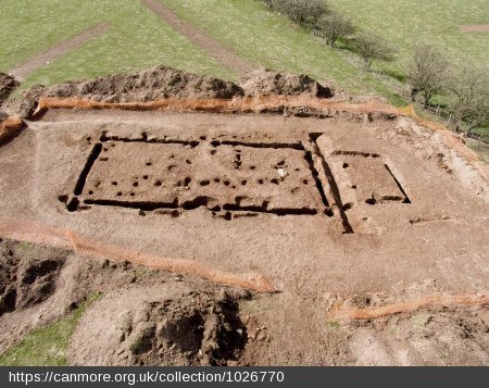 Hi-Spy view of probable Anglian timber hall from west. Crown Copyright: Historic Environment Scotland